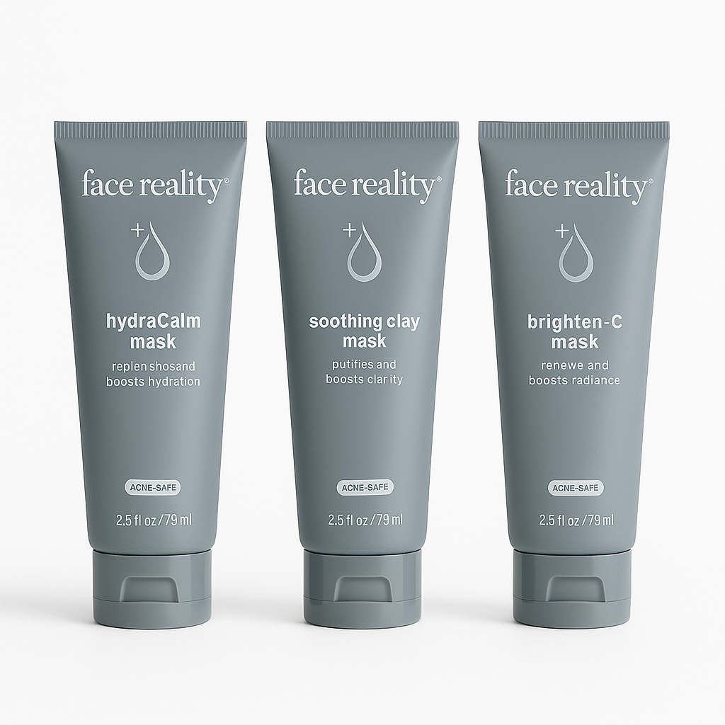 Face Reality Mask Trio – Hydrate, Soothe & Brighten Set