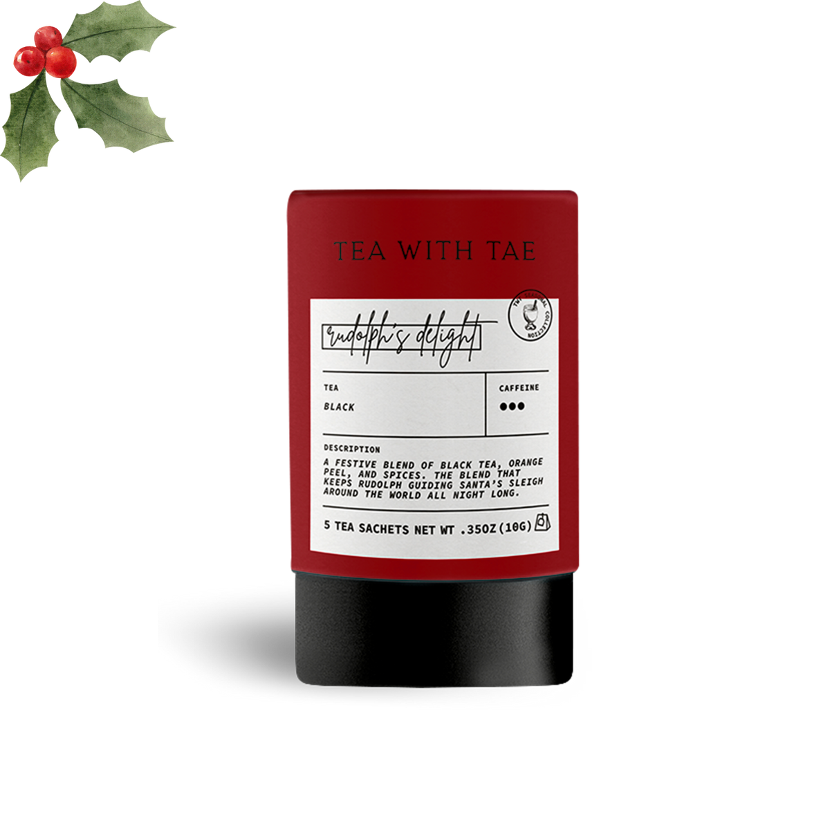 Dasher's Delight Holiday Mini Tube Gift (5 tea bags)